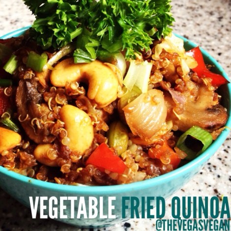 vegetable fried quinoa